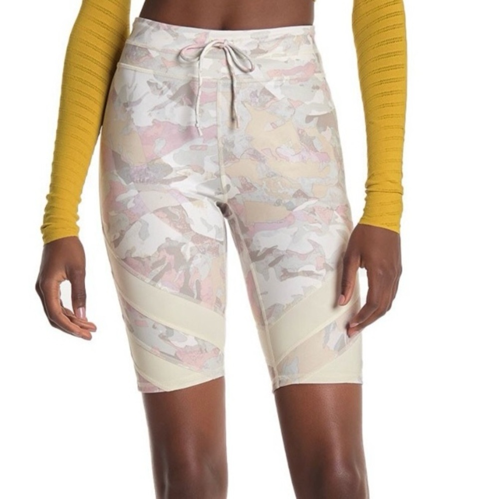 Free People Daybreak Graphic Bike Shorts Wash Combo Color Sz M Biker NWOT